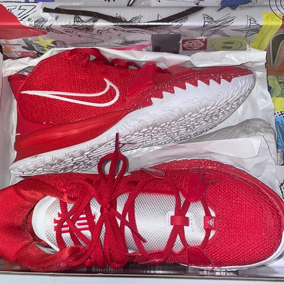 Nike Other - Nike Kyrie 7 Tb University Red White Basketball Shoes Da7767-603 Mens Size 7